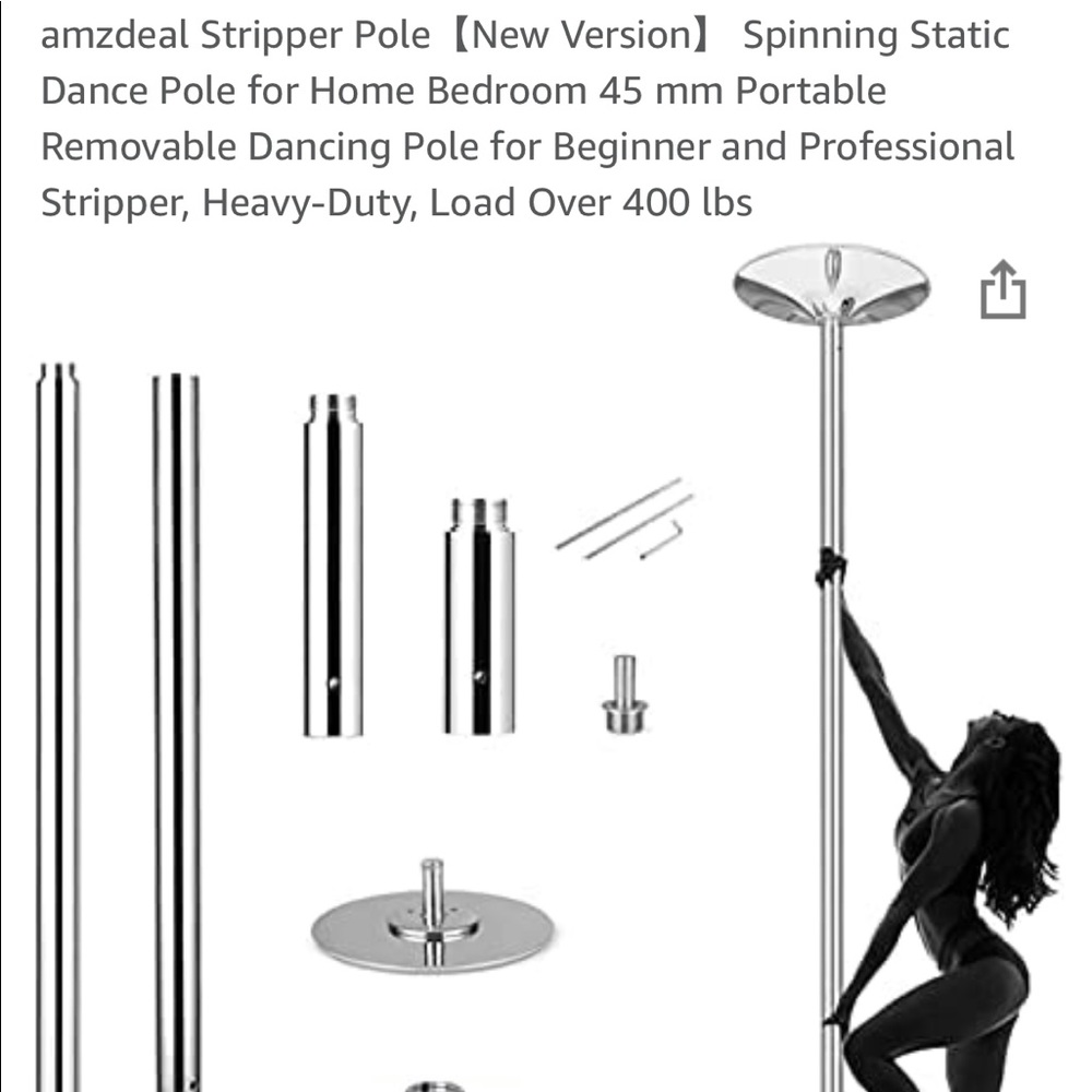 New in box! Yahee tech dance pole.